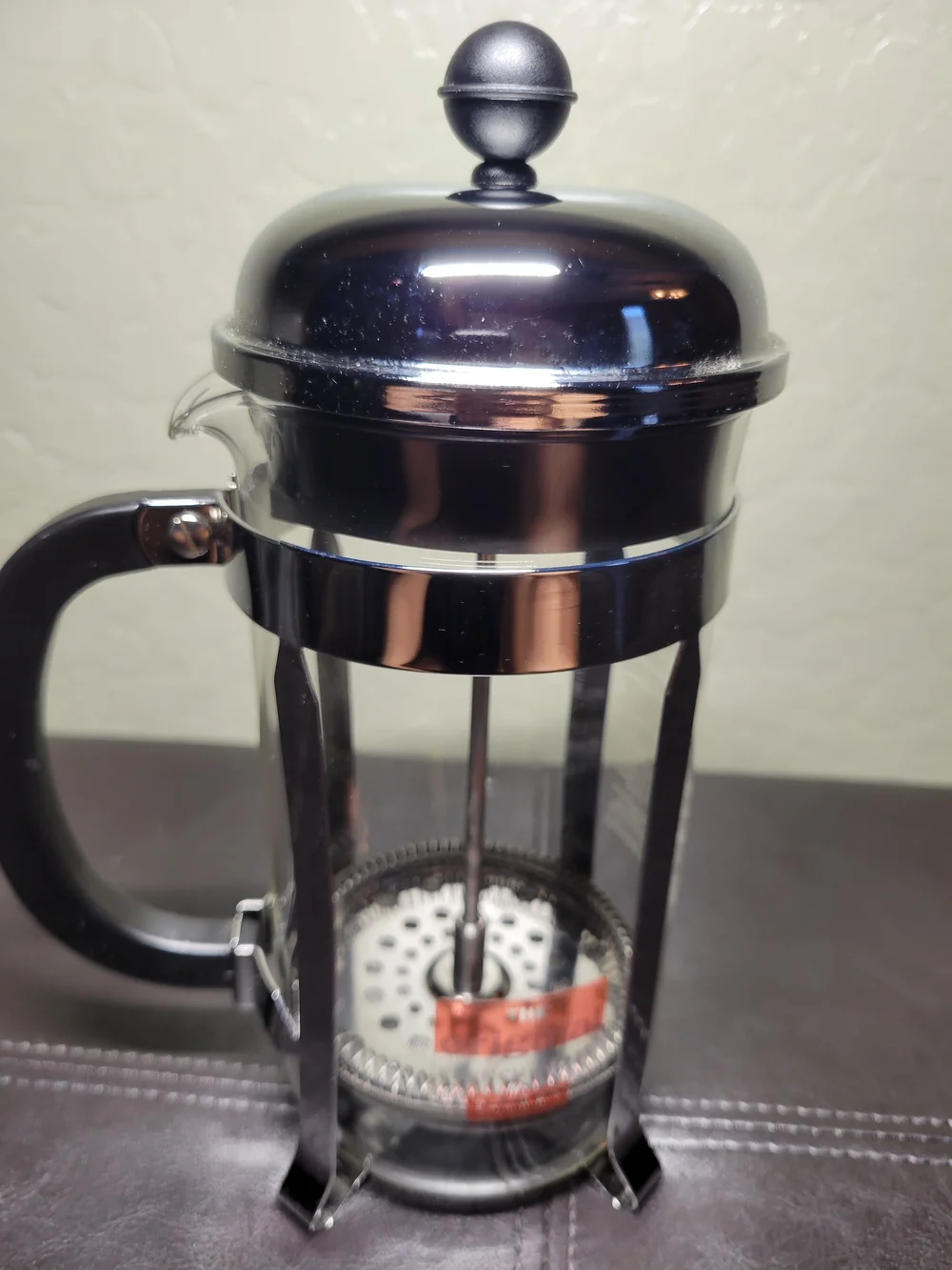 Bodum Stainless Steel and Glass French Press Coffee Maker - 17 Ounces(4 Cups)